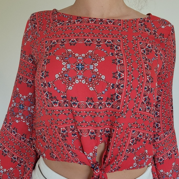 Small altar d'etat bohemian long sleeve top - Picture 3 of 5